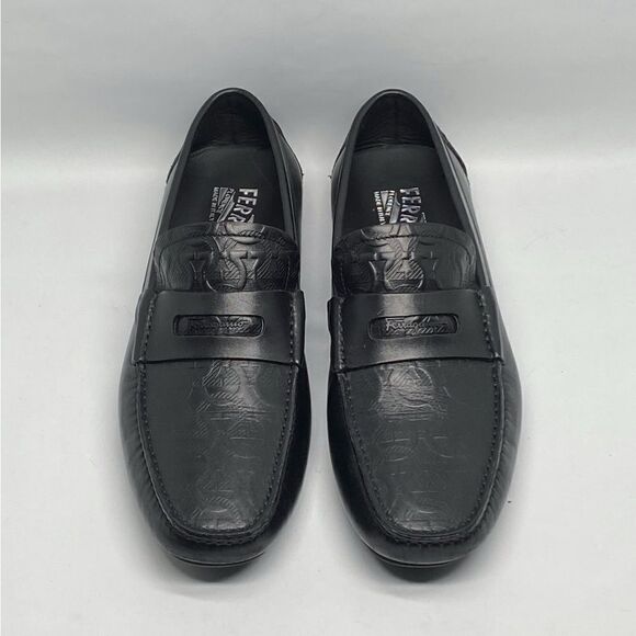 Salvatore Ferragamo Newton Leather Moccasins Loafers size 7E main image 6